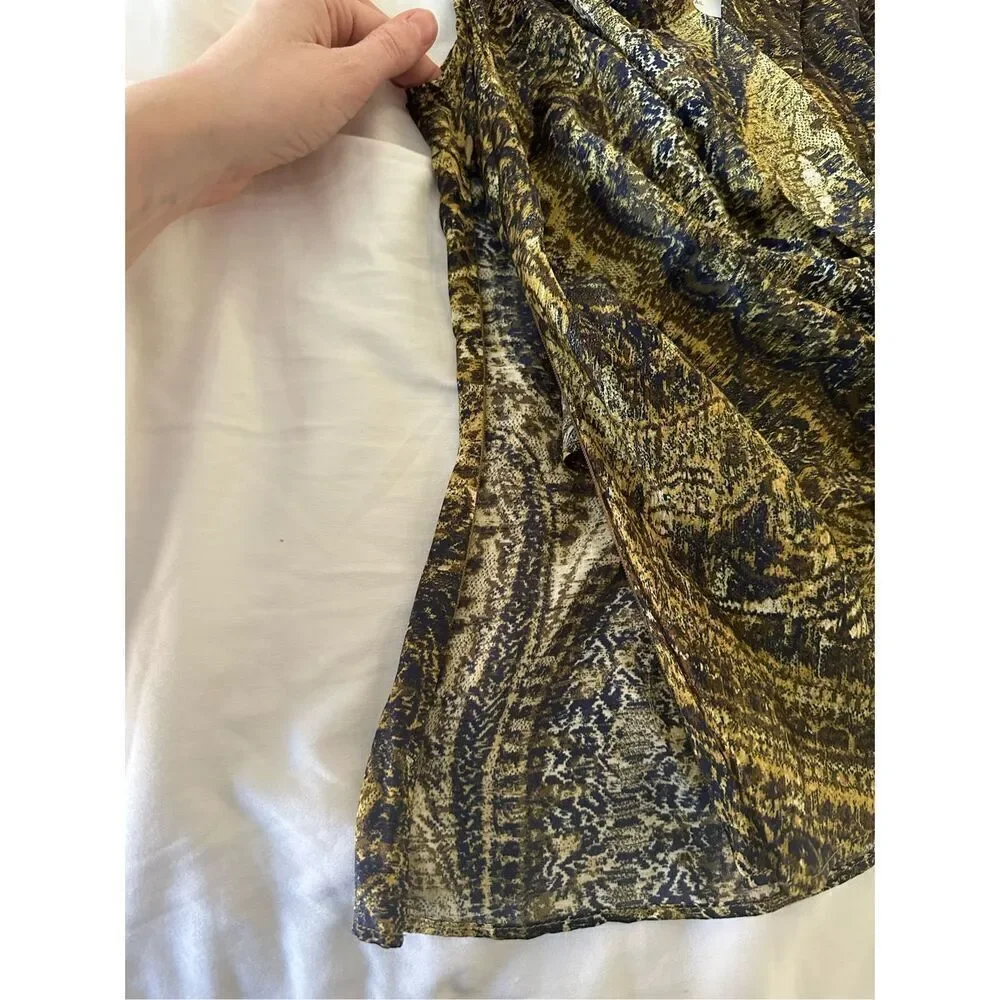 NWT Lafayette 148 New York Womans Olive100% Silk Sleeveless Top Size 0